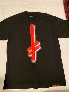 Deathwish Black Short-Sleeve Tee with Red Spray Graphic